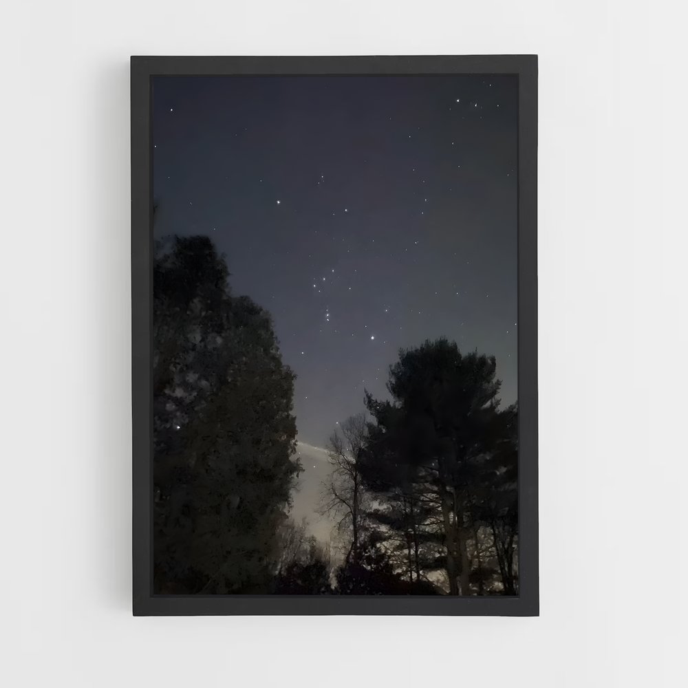 Poster Étoiles au Crépuscule – affiche Constellations (vue 2)